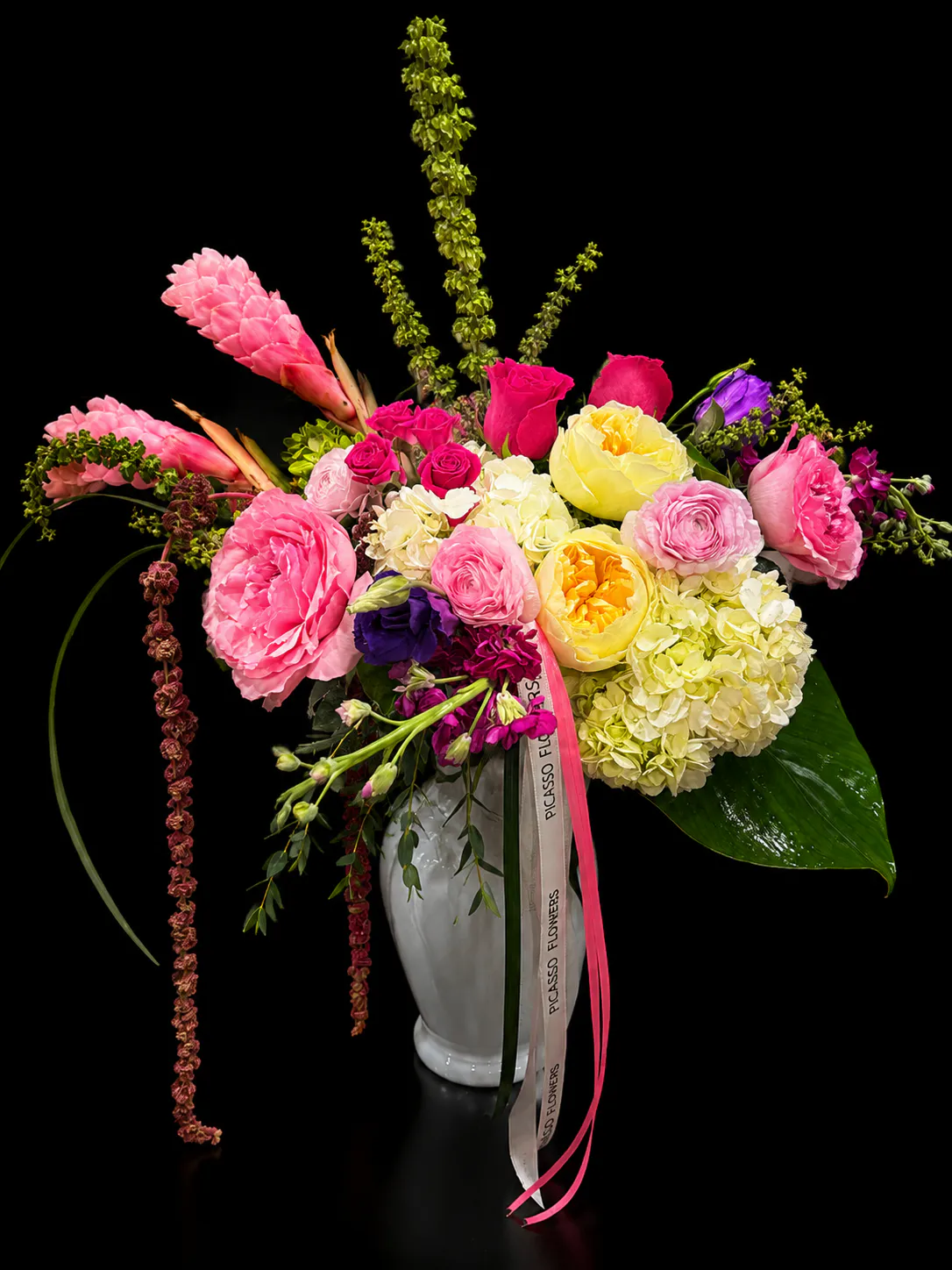Designer's Choice luxury arrangement by Naples Picasso Flowers — the Old Naples florist on Fifth Avenue South